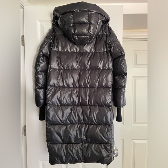 NEW!! Never worn, black midi bio-down winter coat from - Picture 9 of 16